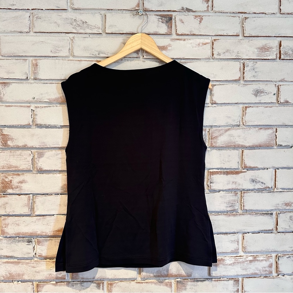 SPANX Jersey High Neck Tank Black - Picture 6 of 7